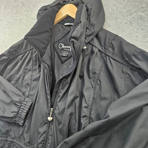 OBERMEYER Alpine Austin Womens Black Hooded Full Zip Jacket Coat Size 14 - Picture 5 of 16